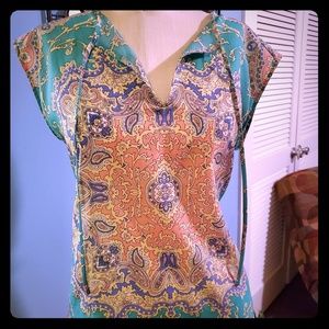 Paisley Print Top